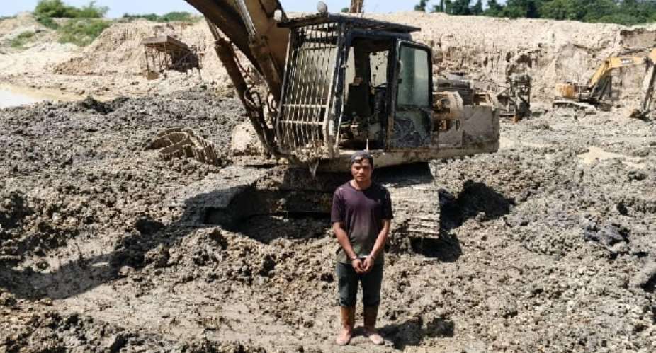NAIMOS arrests Chinese national in anti-illegal mining operation at Dawusaso