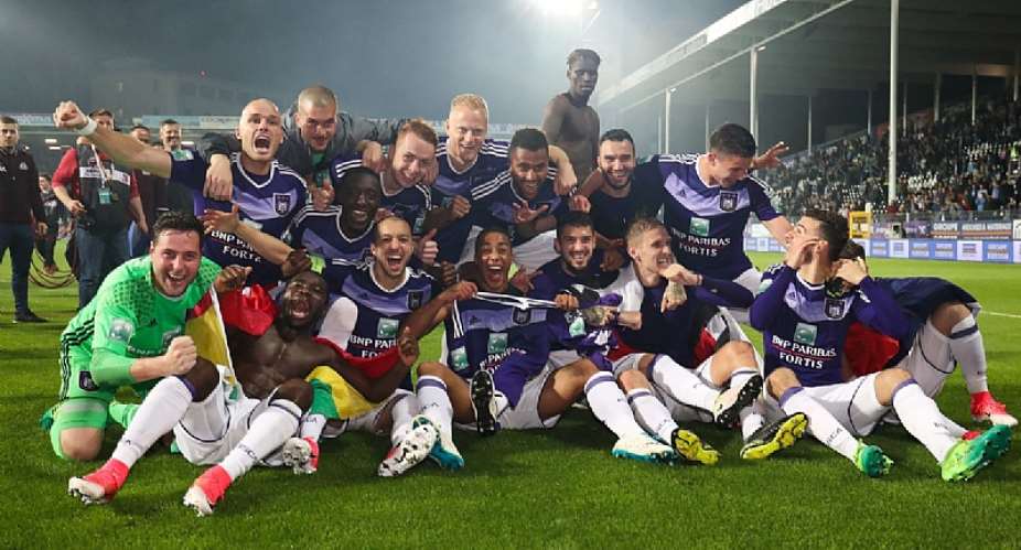Ghanaian duo Frank Acheampong and Adjei Sowah win Belgian League crown with Anderlecht