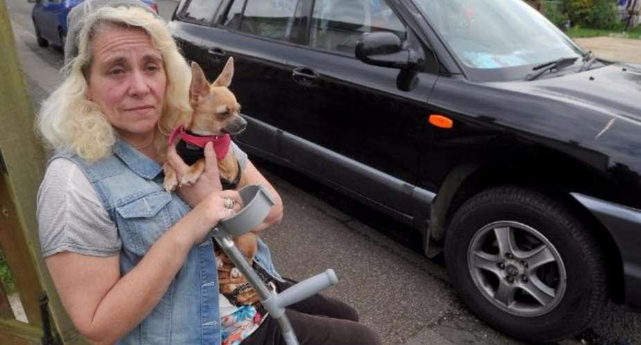 Ex-nurse forced to live in her car and eat dog food