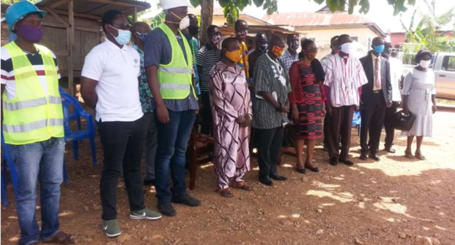 Birim Central MCE Cuts Sod For the Construction Of ICT Centre