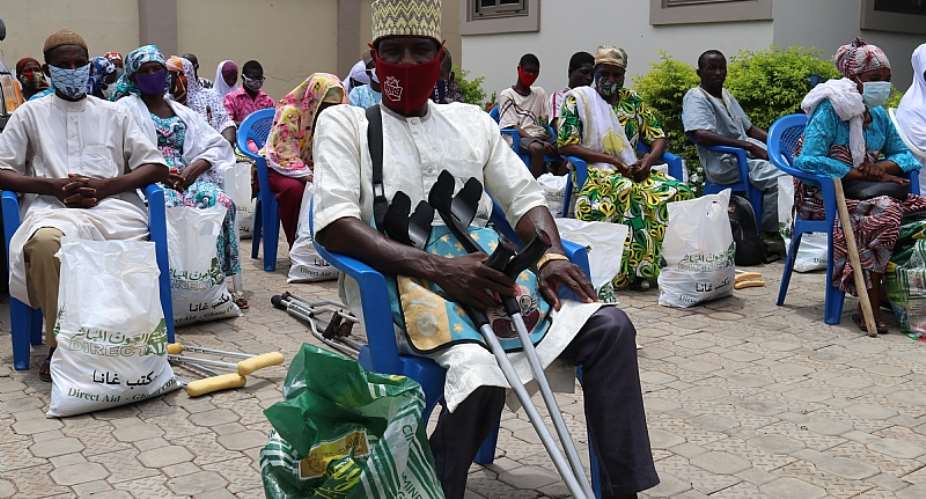 Otiko Djaba Surprises 50 Disabled Muslims With Food Items