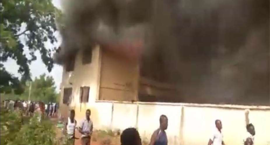 Fire destroys Tolon SHS Girls dormitory