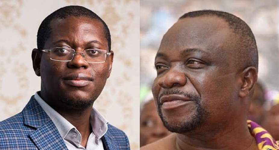Bright Simonsleft and late Kumawu MP, Philip Basoa