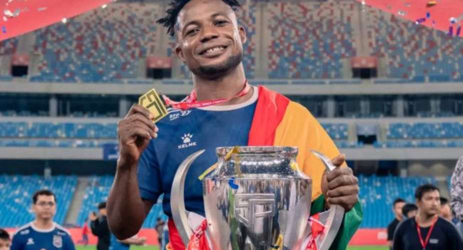 Kwame Peprah wins Cambodian Premier League title with Svay Rieng after stellar season in Asia