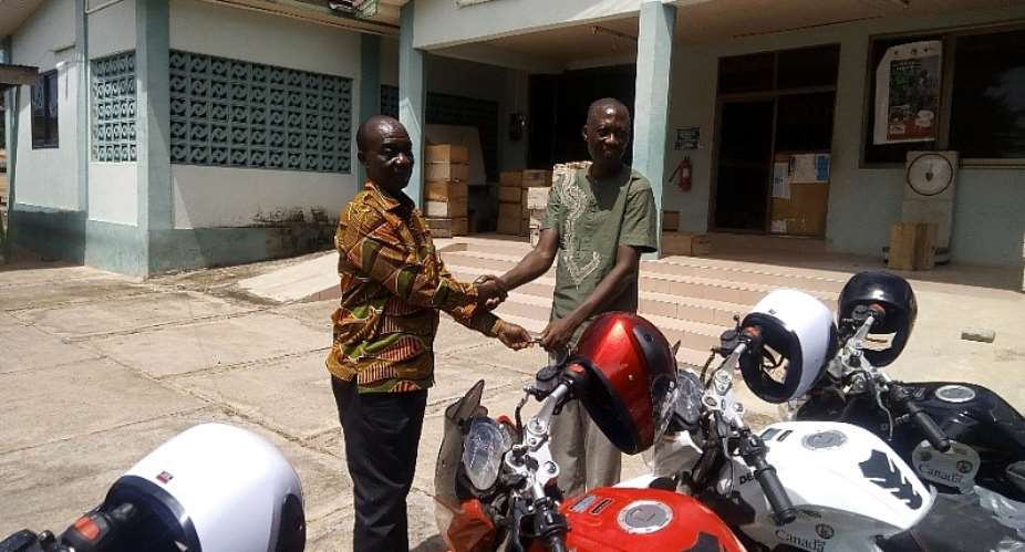 Donkorkrom: Agric Department Gets 17 Motorbikes