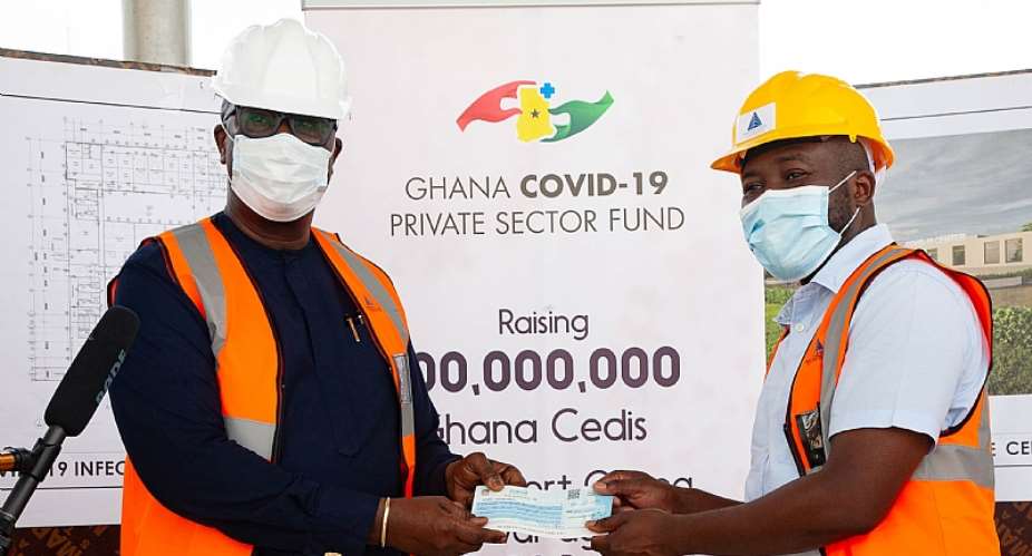 The Grand Lodge Of Ghana Donates GHC100,000 To Support Covid-19 Isolation And Treatment Facility