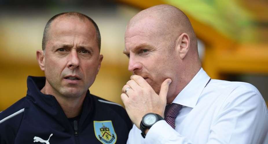 Burnley assistant Ian Woan with manager Sean DycheImage credit: Getty Images
