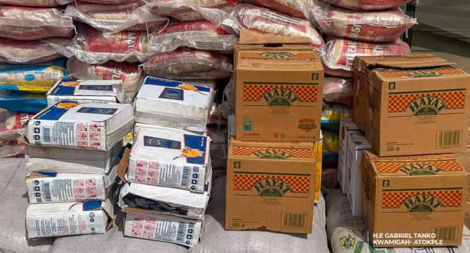 Volta Council of State member donates relief items to tidal wave victims