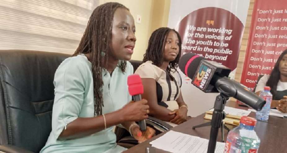 Celestina Damoah at the press conference