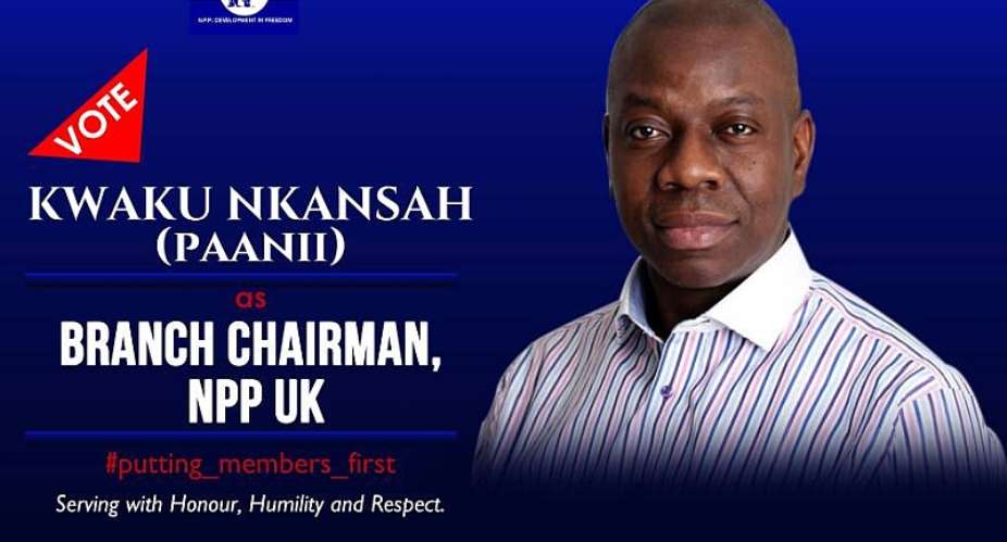 Derek Kwaku Nkasah Elected New NPP-UK Branch Chairman