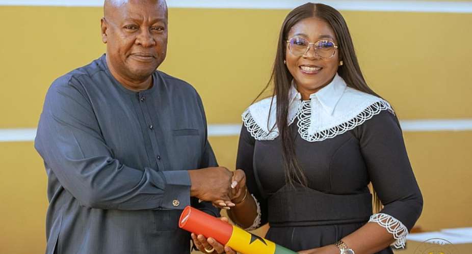 President Mahama swears in Matilda Asante-Asiedu as Second Deputy Governor of Bank of Ghana