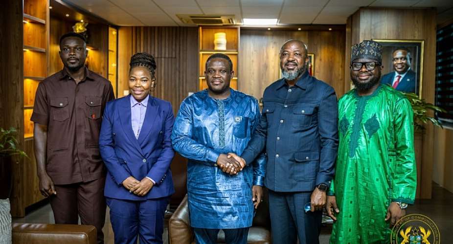 Hon. Sam George and delegation from the African Council of Graduates.