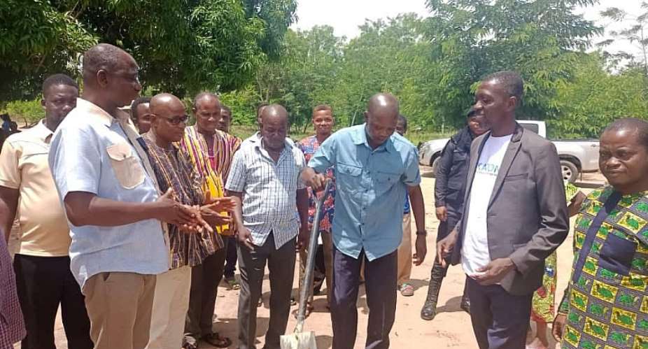 Bernard Ahiafor commences construction of new classroom blocks in Alorkpa and Glikpome