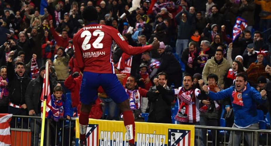 Thomas Partey bids farewell to Vicente Caldern as Atletico Madrid move to new stadium