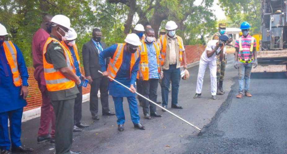 Bawumia Cuts Sod For Armed Forces Inner Roads Construction