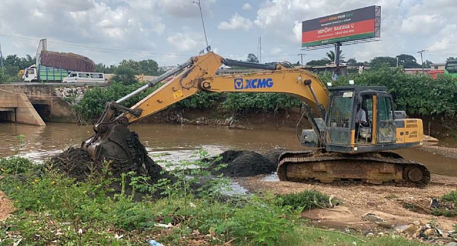 Ashanti Region flood: NADMO commences desilting of 16 major drains