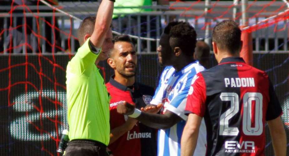 Sulley Muntari's wife claims husband benched by Italian side Pescara over racism protest