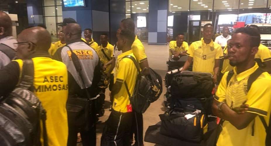 ASEC Mimosas Arrive In Ghana For Otumfuo Cup Match With Kotoko