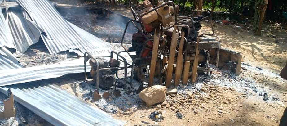 Operation Halt allegedly burns Xtra-Gold Mining Limited structures