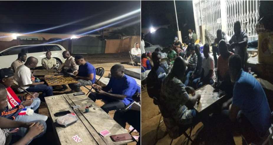 Voter registration: Anyaa Sowutuom NPP Parliamentary Candidate sleeps at EC Registration Center, join queues for students