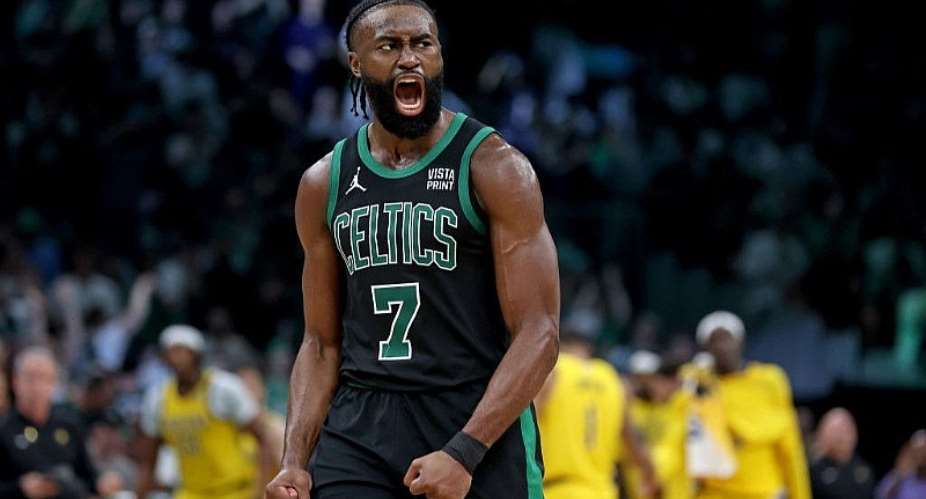 GETTY IMAGESImage caption: Jaylen Brown was the Boston Celtics top scorer on the night