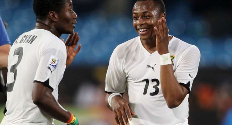 AFCON 2019: Asamoah Gyan Finally Congratulates Andre Ayew As Black Stars New Captain
