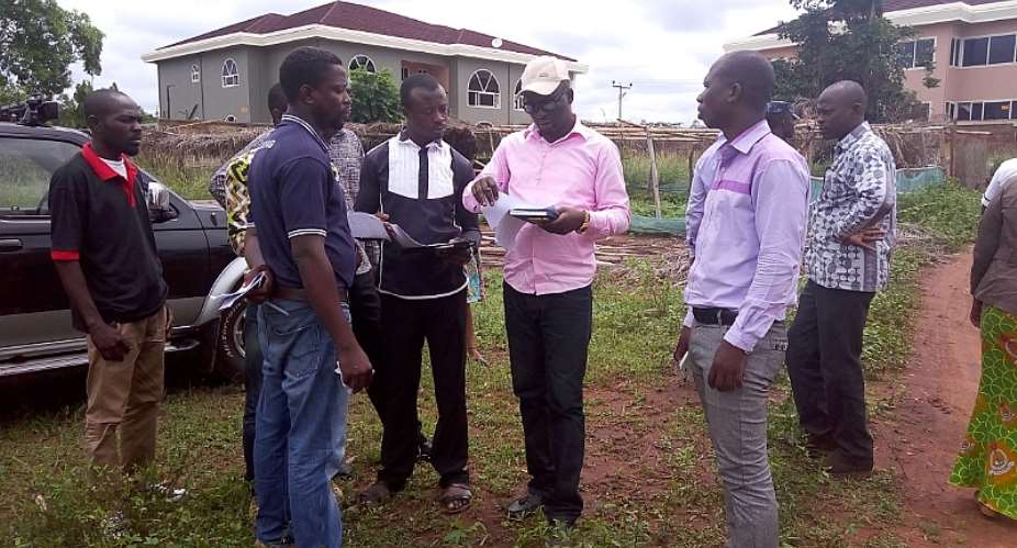Techiman North Dce Inspects Projects