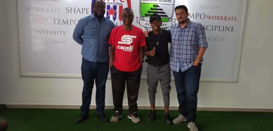 Clifford Aboagye Visits Inter Allies
