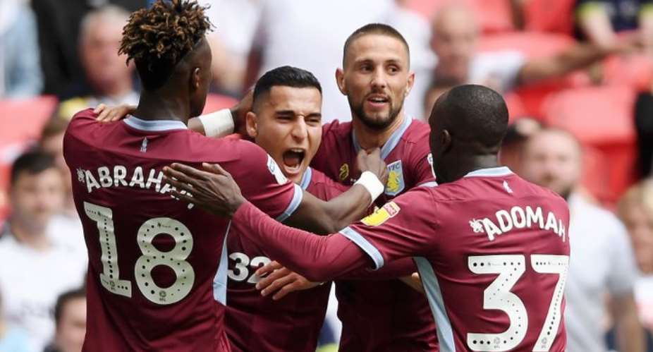 Albert Adomah Helps Aston Villa To Secure Premier League Promotion After 2:1 Win Over Derby