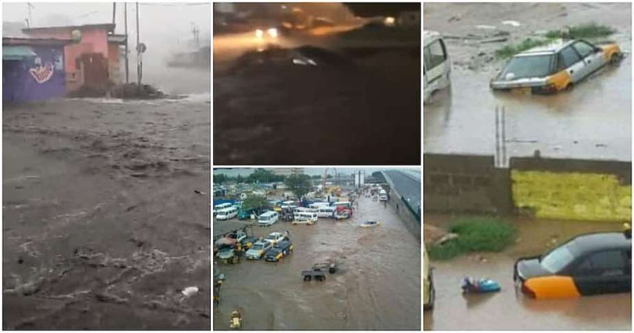 VIDEO: How a man was saved by bulldozer in Accra flood