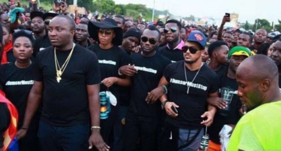 Yvonne Nelson, other media personalities during 2015 dumsor protest