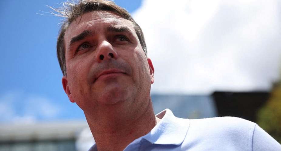Senator Flavio Bolsonaro attends a press conference in Brasilia, Brazil, March 13, 2026 -  Adriano Machado, Reuters