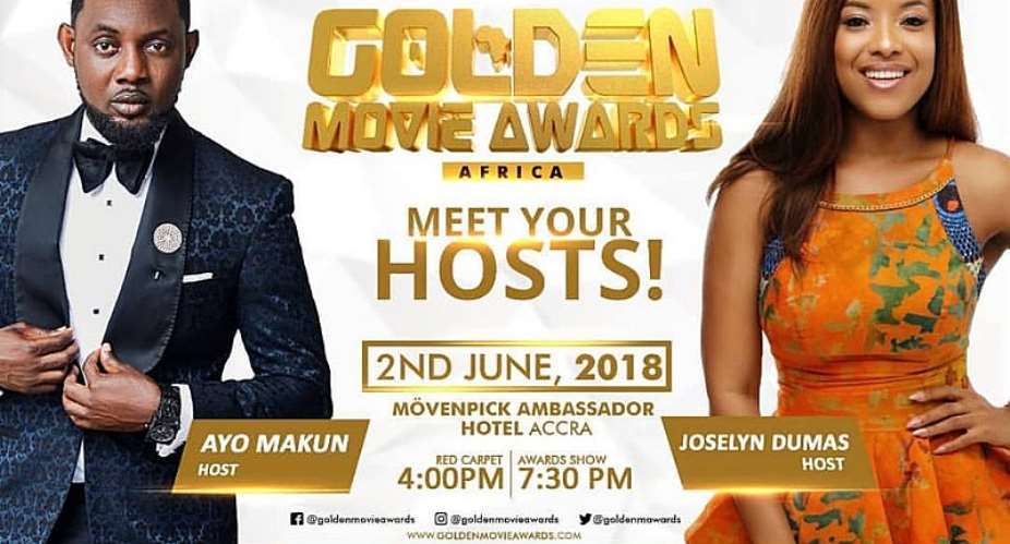 A.Y and Joselyn Dumas Named As Host of 2018 Golden Movie Awards Africa