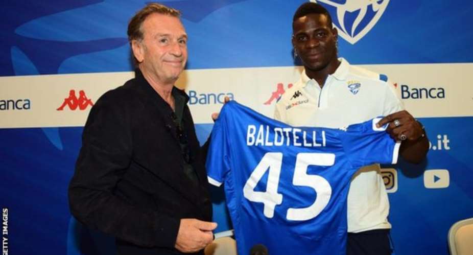 Mario Balotelli right has only scored two goals in eight appearances this season