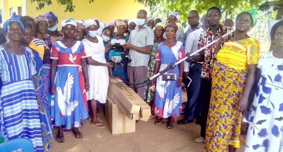 MAG Project Donates Hand-Held Rice Harvesters To 2 Women Farmer Groups In Kintampo