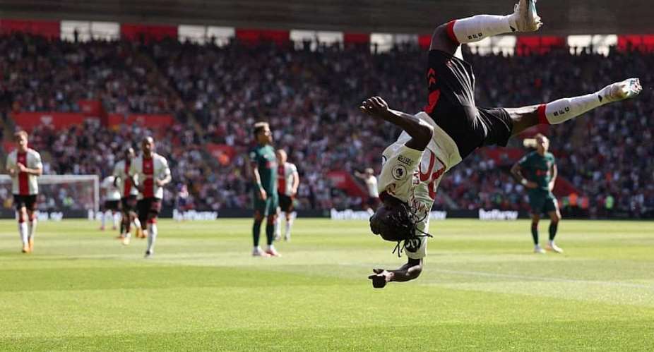Kamaldeen Sulemana bags brace in Southamptons final game against Liverpool in 8-goal thriller