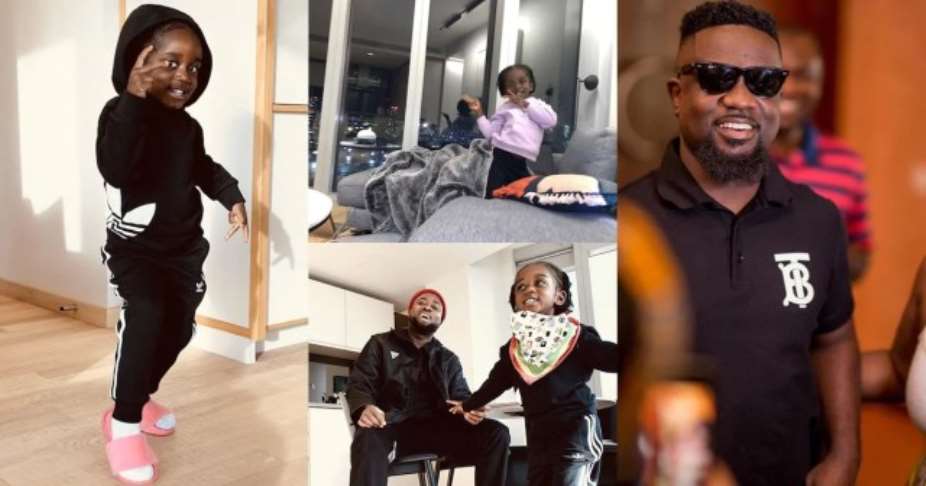 Sarkodie Drops A Rap Freestyle Of His Daughter Titi As He Initiates Her Into Music Video