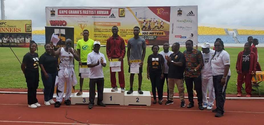 Joseph Andoh Kwofi wins GNPC Ghana's Fastest Human at Cape Coast