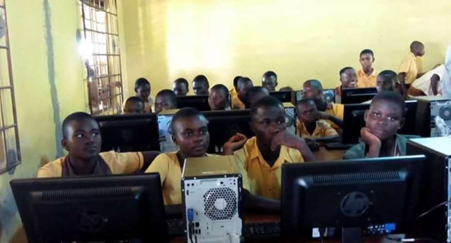 GIFEC equips Ezilinbo J.H.S ICT center with computers and accessories