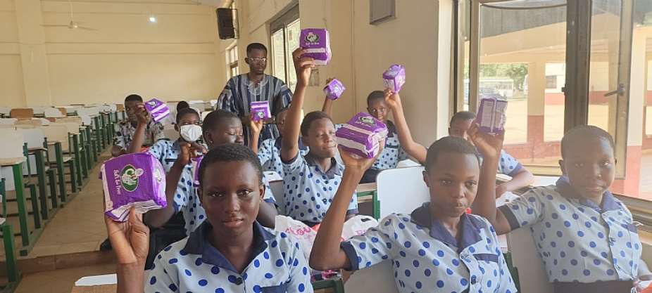Kastone Records Donates Sanitary Pads to UTAS Girls, Boosting Menstrual Health and School Attendance