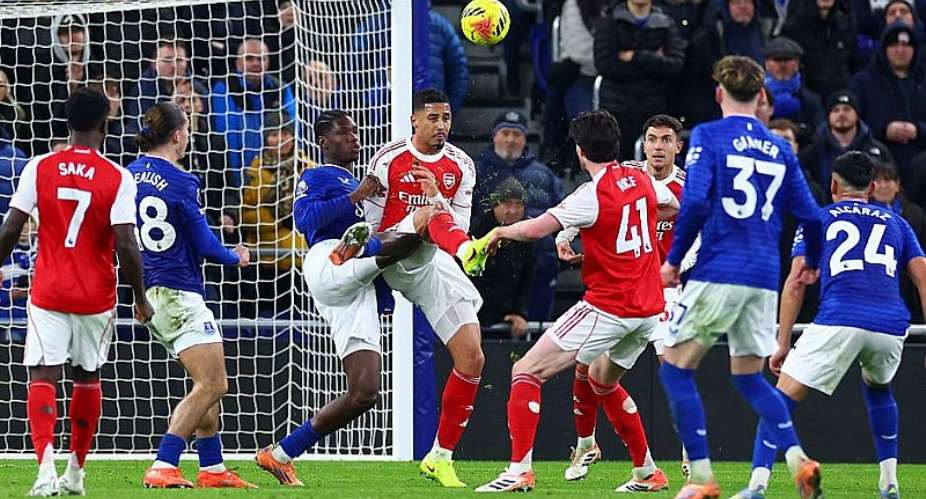 Getty ImagesImage caption: Everton were trailing 1-0 against Arsenal and could have been awarded a penalty had there been a VAR intervention for an incident during their game