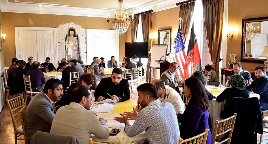 In February 22, Members of the Afghan Diaspora gathered in the Afghan Embassy in Washington DC to discuss various topics related to Afghanistan. Source: Afghanistan Embassy-Washington DC