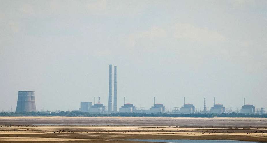 A view of the Zaporizhzhia nuclear power plant in Russian-occupied Ukraine. -  Alina Smutko, Reuters file photo