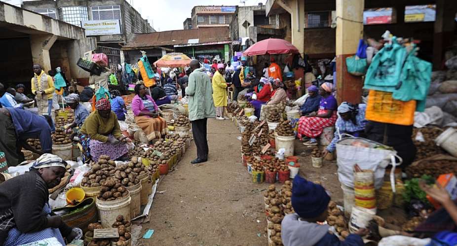 Lockdowns to curb the coronavirus have shut down Africaamp;39;s dominant informal economy, destroying livelihoods - Source: Simon MainaAFPGettyImages