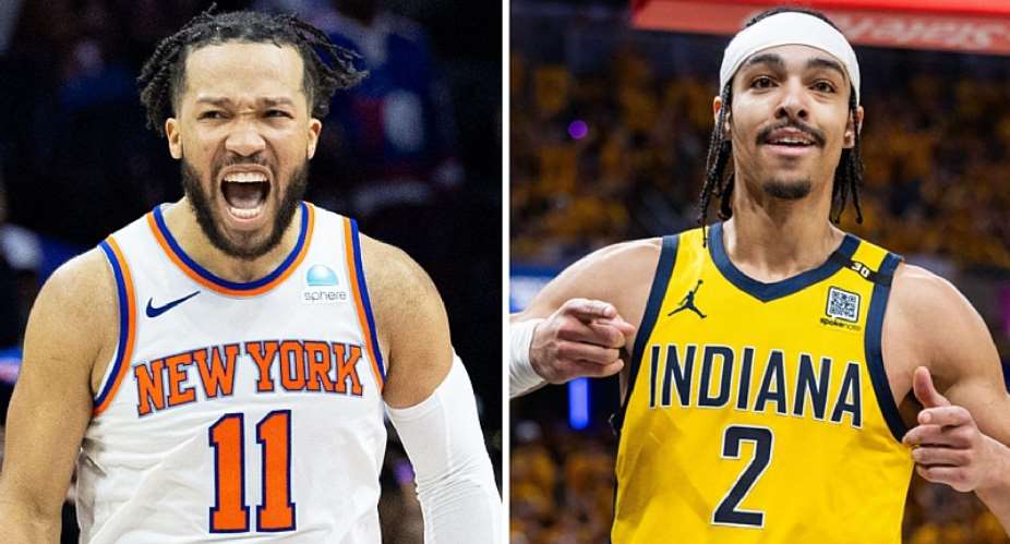 REUTERSImage caption: Jalen Brunson and Andrew Nembhard helped the Knicks and the Pacers progress in the NBA play-offs