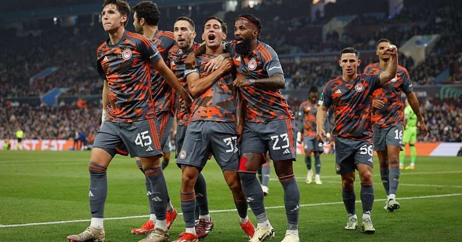 Europa Conference League: Aston Villa stunned by Olympiacos