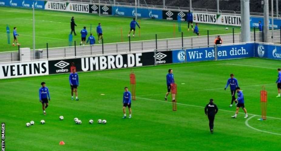 Clubs in Germany have been training in groups and observing social distancing guidelines