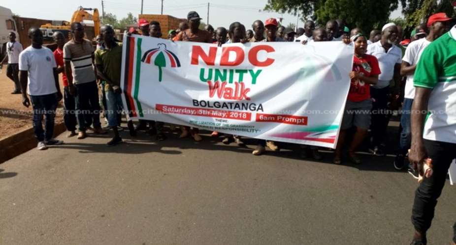 Bolgatanga: Mahama Lights Up 9th NDC Unity Walk