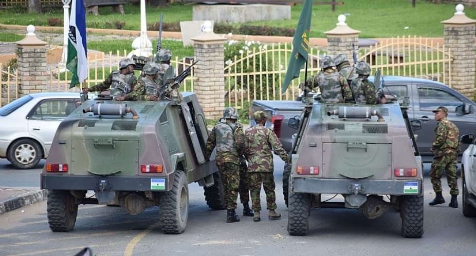 Lesothoamp;39;s embattled prime minister deployed troops onto the streets in April, ostensibly to amp;39;restore orderamp;39;. - Source: Molise MoliseAFP-GettyImages