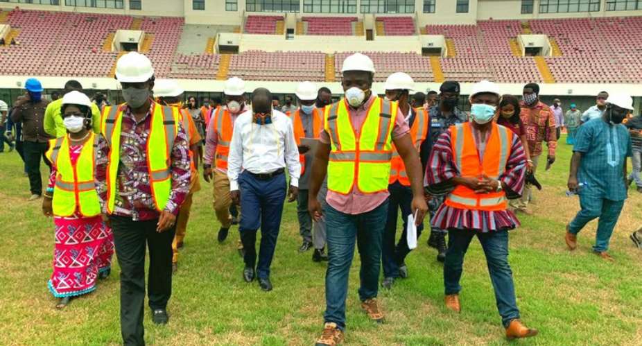 Sports Minister Inspects Essipong Sports Stadium